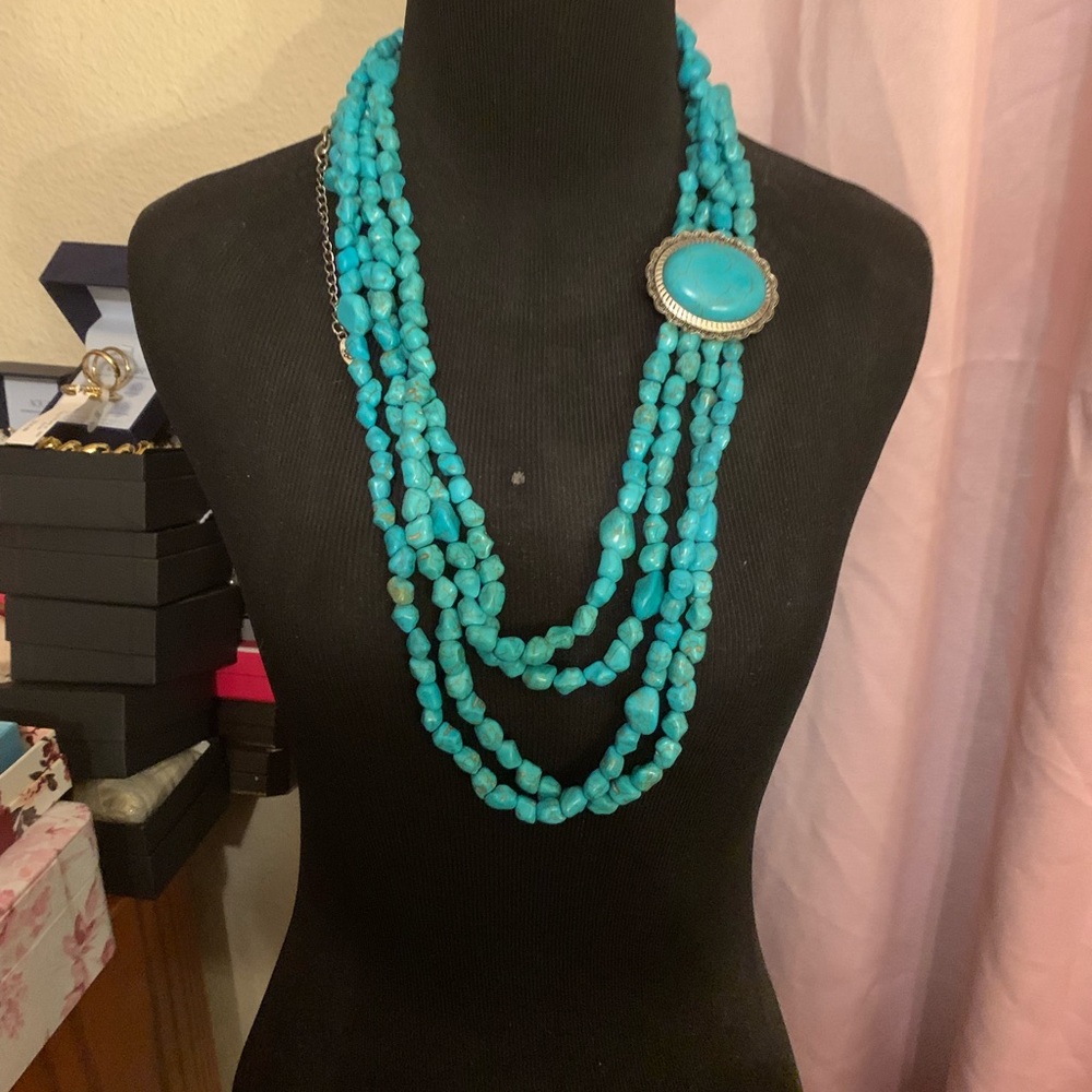 Turquoise Beaded Necklace